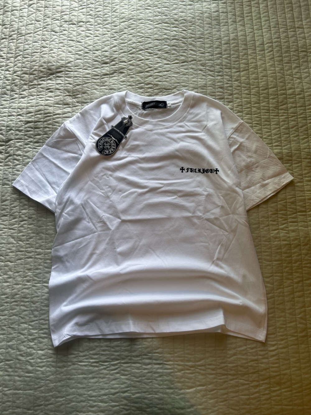Chrome Hearts White Graphic Logo Crewneck Tee